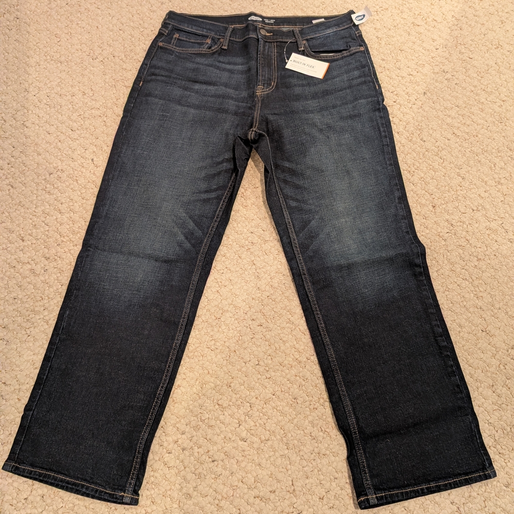 Old Navy Men's Deep Indigo Relaxed Jeans
